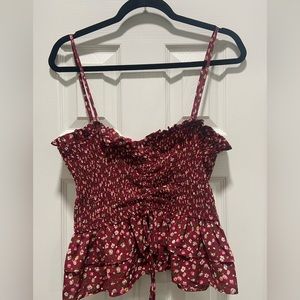Crop tank blouse